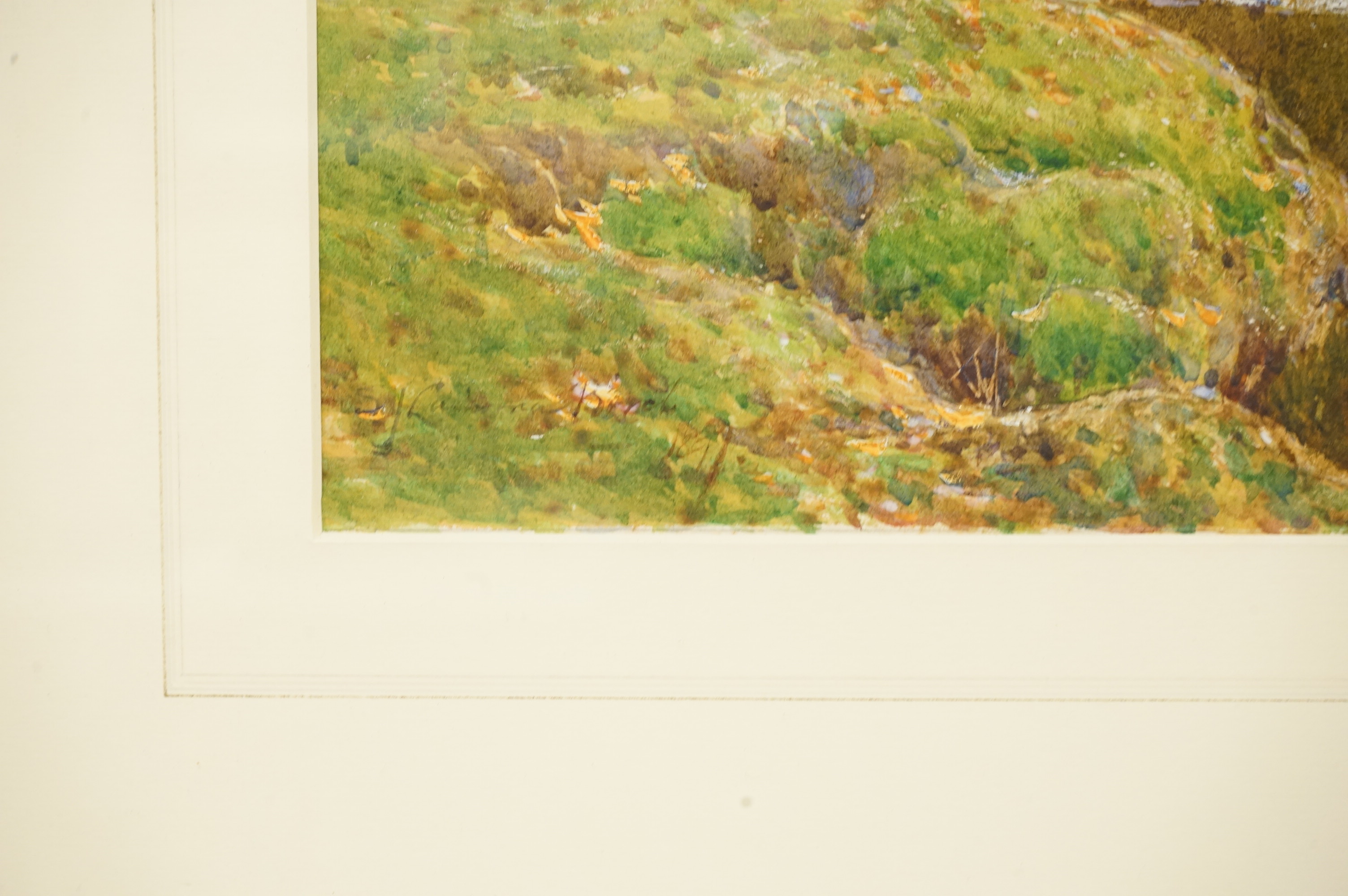 Samuel John Lamorna Birch RA, RWS (1869-1955), Woodland stream, signed, watercolour, 22 x 31cm